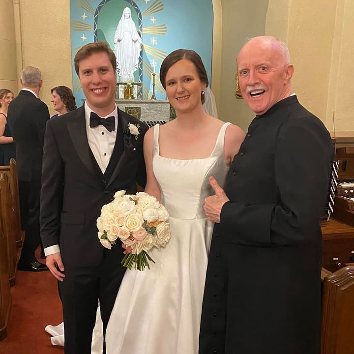 Donald Kendrick with newly weds